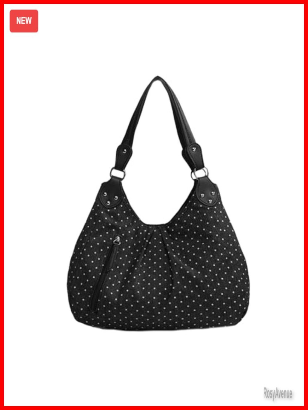 Polka Dot Tote Bag Hobo Shoulder Bag Large Handbag